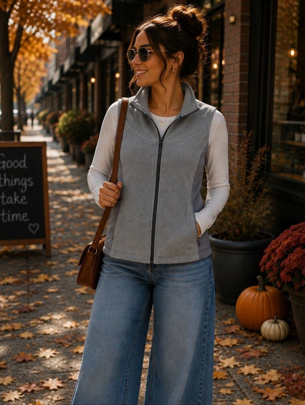 Snozu Grey Semi Puffer Vest